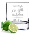 Ginglas mit personalisierter Wunschgravur - gin tonic drink longdrink geschenk