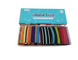 Colorful Socks - 5-Pack Multi-Color Striped Socken - Überraschung/Geschenk