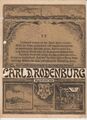 Carl D. Rodenburg Seefischgroßhandlung u. -Fabrik Prospekt  Wesermünde Okt. 1934