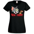 Youth Designz Damen T-Shirt Jerry Tom 2A Print Katze Spruch Maus Cartoon Logo