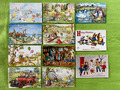 11 Postkarten Kinderspielzeug Fantasietiere Rasse hilft u.a. Medici
