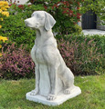 🔶Steinfigur Hund 2x Jagdhund Retriever Labrador Pointer Steinkunst BLACKFORM