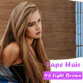 Tape in on Russisches Remy Echthaar Extensions 40 Tressen Haarverlängeurng Blond