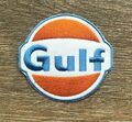 Gulf Patch Aufnäher Bügelbild Tankstelle Benzin Fuel Öl USA Racing Team