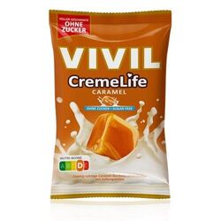 VIVIL Creme Life Caramel Sahnebonbons ohne Zucker | 110g