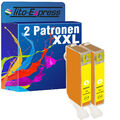 2 Patronen Yellow PlatinumSerie für Canon Pixma MP 640 R MP 980 MP 990 MX 860 CL