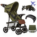 Kinderwagen Emma Plus Buggy Kindersportwagen bis zu 15 kg 🔸  Forest Green