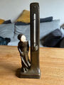 Bronze, Figur, Peter Tereszczuk, Wien, Thermometer, Nonne