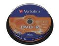 10 Verbatim Rohlinge DVD-R 4,7GB 16x Spindel