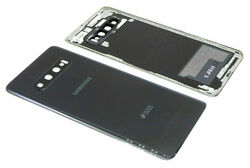 Original Samsung Galaxy S10 Duos SM-G973F Akkudeckel Cover Kameraglas + Kleber