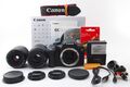 Canon EOS Kiss X4 / Rebel T2i/550D 18.0MP 35-80/80-200mm Objektiv [ EXC W/ Box [