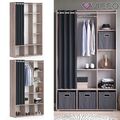 Kleiderschrank Schlafzimmerschrank Garderobe Luigi Sonoma 106 x 178 cm Vicco