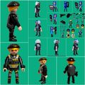 PLAYMOBIL®  Polizist SEK Figuren und Zubehör  Waffen  Mütze  zum Auswählen #PM45