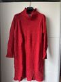 gran sasso damen 42 Kleid Rot Rolli Wollmischung Schick Top Zustand