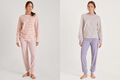 Calida Damen Frottee Schlafanzug lang - Pyjama mit Bündchen - Nachtwäsche - 