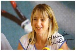 Manuela Maleeva (BUL) Tennis (3.WTA-Weltrangliste 1985) Foto DIN A 5 (04.24)