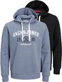 Herren Hoodies 2er-Pack Jack Jones Pullover langärmelig Kapuzenpullover Sweatshirt S-2XL