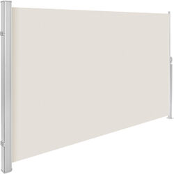 Aluminium Seitenmarkise ausziehbar mit Aufrollmechanismus beige B-Warediverse Größen: ✔ 160x300cm ✔ 180x300cm ✔ 200x300cm
