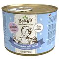 Betty`s Landhausküche für Kitten Hühnchen mit Rind 6 x 200g- Omega 6, Taurin