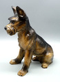 Goebel Porzellanfigur Schnauzer Hund Nr. 30015/29 groß Höhe 29,5 cm- Zustand gut