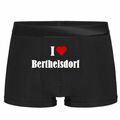 Boxershorts I Love Berthelsdorf das ideale Geschenk für Valentinstag Geburtstag