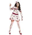 Kostüm Zombie Krankenschwester Kleid blutig Halloween Karneval Kostüm Damen