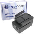 Hochleistungs Premium AKKU 40V 2000mAh Li-Ion ersetzt Worx WA3536 WA 3536 WA3734