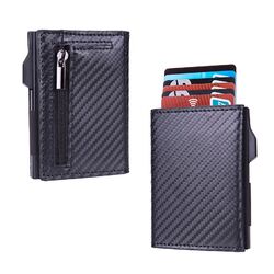 Slim Wallet Geldbeutel RFID-Schutz Portemonnaie Geldbörse Karten Münzfach Schmal