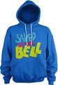 Saved By The Bell Distressed Logo Hoodie Blue