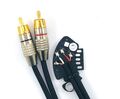 Kabel RCA Plattenspieler für Technics Sl 1210 MK2 Verlötet Auf PCB Black 125 CM