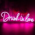 Drunk In Love Neonschild rosa USB Schalter Betrieb LED Hochzeitsdekor Valentinstag Geschenk