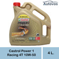Castrol Power 1 Racing 4T 10W-50 4 Liter Motoröl Motorrad 4 Takt Jaso MA2 API SN