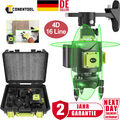 4D Laser Level 16 Line Wasserwaage 360° Kreuzlinienlaser Selbstnivellierend Grün