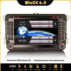 OPS Autoradio GPS DVD SWC Navi Für VW Golf 5/6 Polo Passat Tiguan Sharan T5 Leon