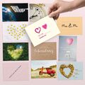 52 Postkarten Set liebevoll gestaltet zur Hochzeit als Spiel & Hochzeitsgeschenk