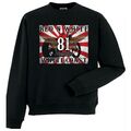 49 Hells Angels Rising Sun Tatoo Support81 sweater  Big Red Machine Black 5527