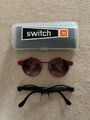 Switch iT Wechsel Brillengestell,Sonnenbrille, Vinted, Rot/Schwarz