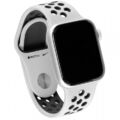 Apple Watch Nike+ Series 5 [GPS, inkl. Sportarmband platin/schwarz] 44mm Alumi A