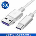 3x USB C Ladekabel 1m Kabel Datenkabel Schnellladekabel passend für Samsung NEU