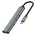 USB-C-Hub 4 in 1 Adapter USB Type C 3.0 für Mac Samsung Handy Laden Daten Laptop