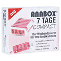 Anabox 7 Tage Wochendosier Compact pink/weiß Pillenbox nur 1 x Vers.