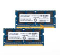 2PCS Crucial 4 GB 2RX8 PC3-8500S DDR3 1066Mhz SODIMM Laptop Speicher RAM 204Pin