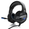 CSL Gaming Headset mit Mikrofon LED und Kabelfernbedienung Klinkenanschluss