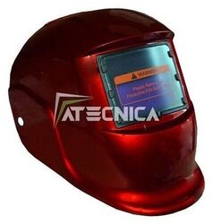Maske LCD Autoscurante Atecnica Spider Red Schweißen Elektrode Mig Mag Wig