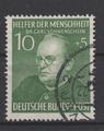 Bund Mi. - Nr. 157 o  mit Tagesstempel 1953 Dr. Carl Sonnenschein
