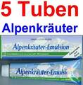 (22,40 EUR / 1Ltr.) LLOYD Alpenkräuter Emulsion Creme 5 x 200 ml  Salbe .