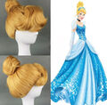 Cinderella Aschenputtel Disney Cosplay Perücke Wig Blond Gold up-do