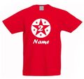 1.2.3.4.5.6. Geburtstag Kinder T-Shirt mit einem Stern und Namen bedruckt IK022