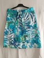 Leichter Sommerrock Gerry Weber blau weiß Blumenmuster Gr. 38