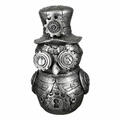 Casablanca by Gilde Poly Skulptur Steampunk Owl Eule Dekofigur Silber H 23 cm